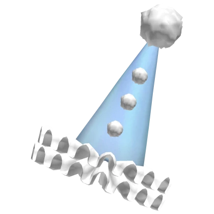 Blue Clown Party Hat
