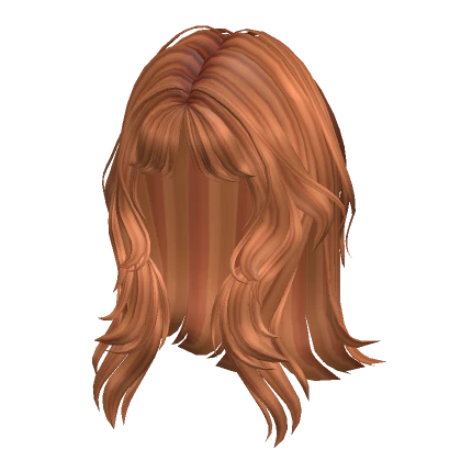 Wolfcut hair in Ginger