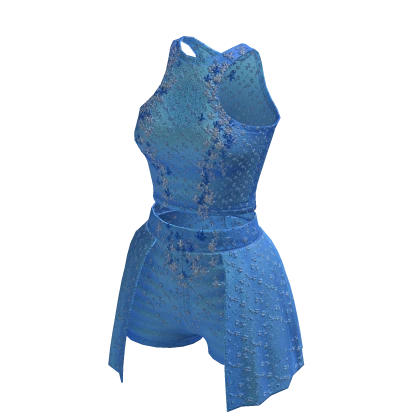 Kpop ☆ Blue Rhinestone outfit