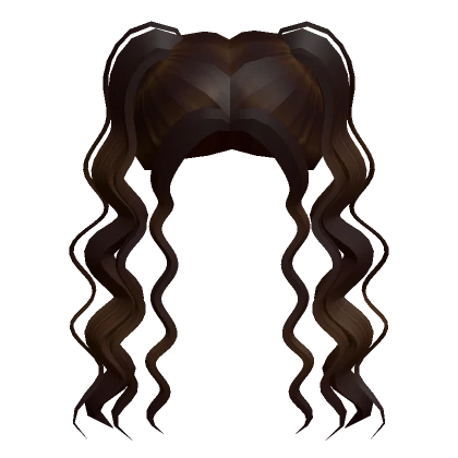 Wavy Pigtail Hair in Brown