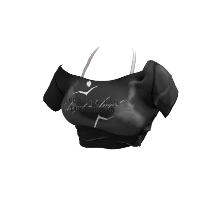 ʚ♡ɞ Y2K Off-Shoulder Black Top with Bikini