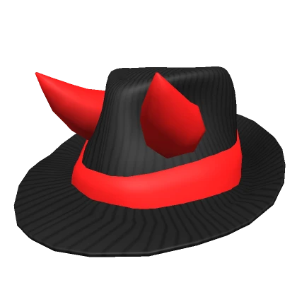 Devilish Striped Fedora