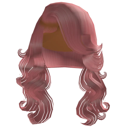 Side Part Curls In Pink
