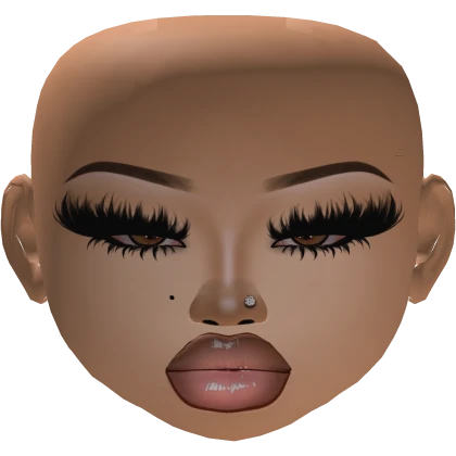 Tired baddie latina girl mesh makeup wear lashes