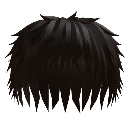 long brown messy curly emo boy hair