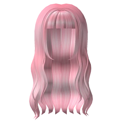 Pink Straight Wavy Hair