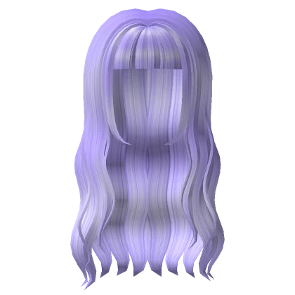 Purple Straight Wavy Hair