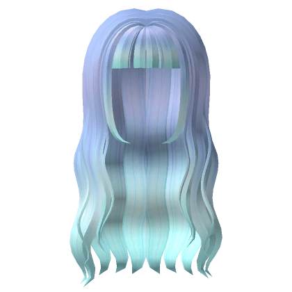 Ocean Blue Straight Wavy Hair