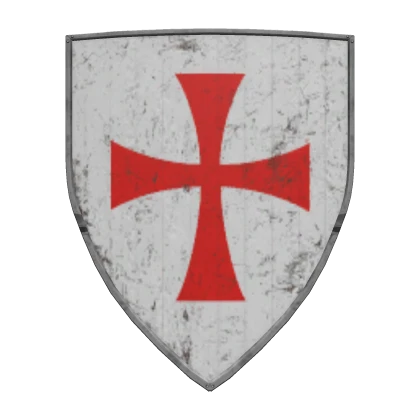 Crusader Heater Shield: Knights Templar