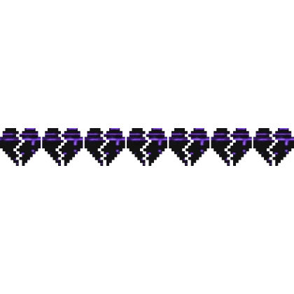 Purple Animated Glitch 8-Bit Hp Health Bar