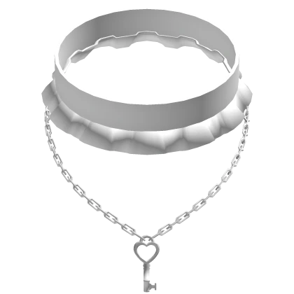 white lace key choker
