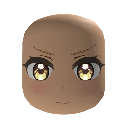 Yellow Eyes Tsundere Face