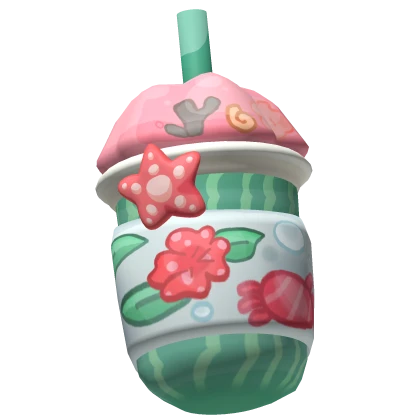 ♡ Kawaii axolotl summer watermelon drink bottle 🍉
