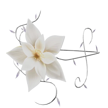 White Flower Arm Band [Right]