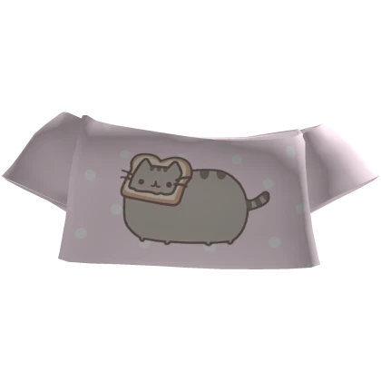 ♡ : cute off shoulder silly pusheen top