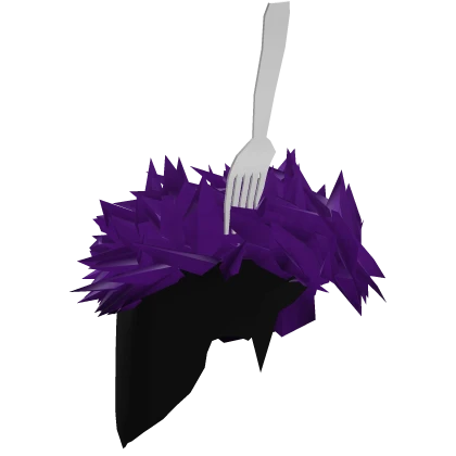 Squid Game thanos player 230 Purple Hair w/ fork