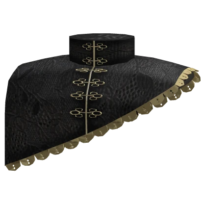 Victorian Gothic Lace Collar in Royal Gold