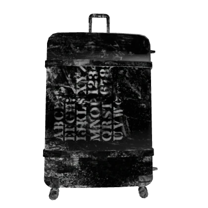 Black & White Number Suitcase