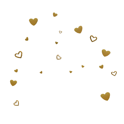 Golden Heart Confetti