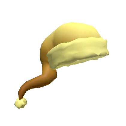 Golden Flowy Santa Hat