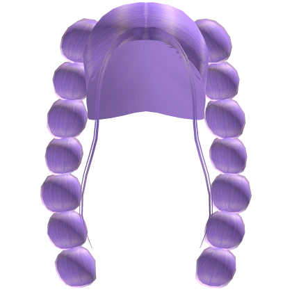 Purple Bubble Braids