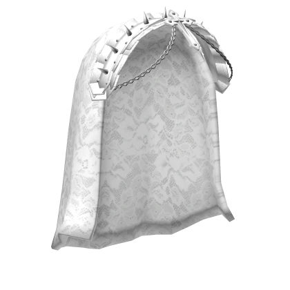 gothic spike veil headdress lace white