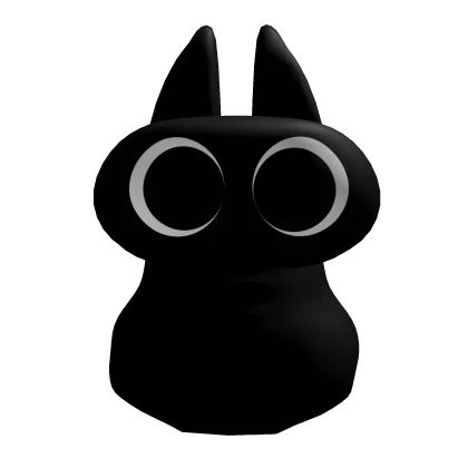 cute black cat head pet ♡