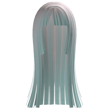 ♡ long wispy anime hime cut in cotton candy