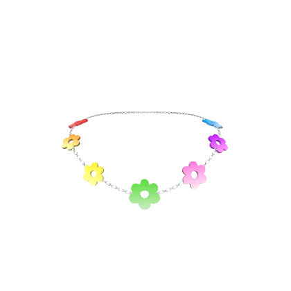 Rainbow Floral Necklace