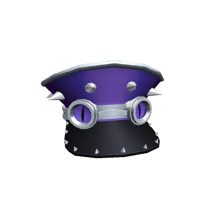 Steampunk Demon Eyes Purple Hat