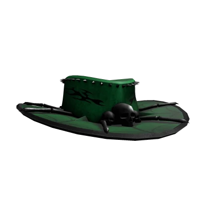 Green Skullspires Outlaw Hat