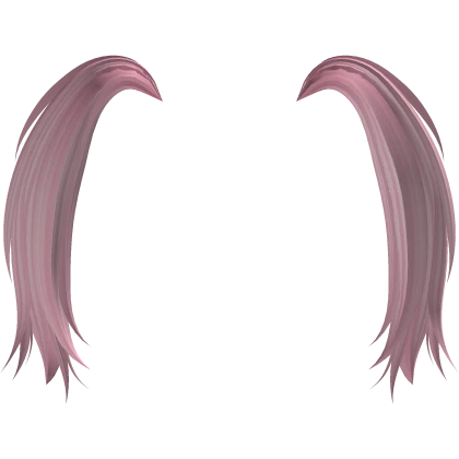Cute Short Babydoll Pigtail Extensions (Pink)