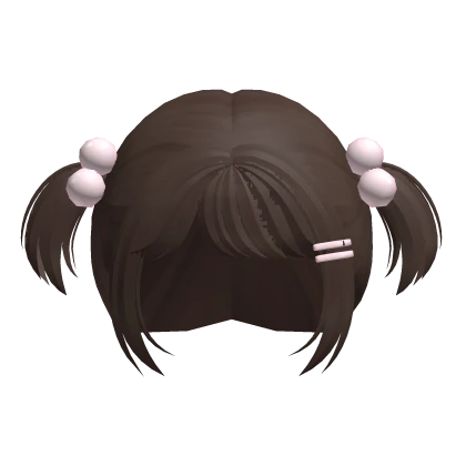 ♡ : kawaii brown bobble baby pigtails