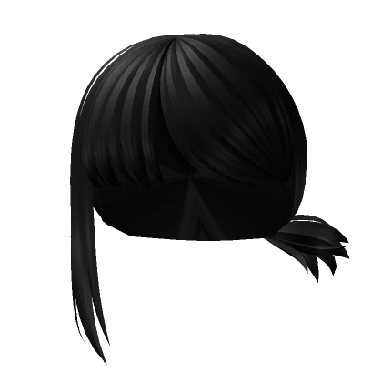 Nervous Anime Low Side Pigtail Black