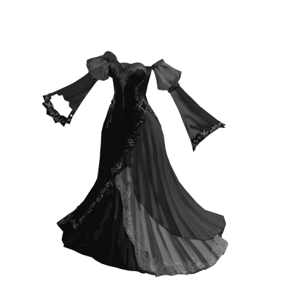 ♾️ Black starfall goddess gown