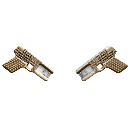 Rhinestone Dual Toy Stun Tasers in Gold