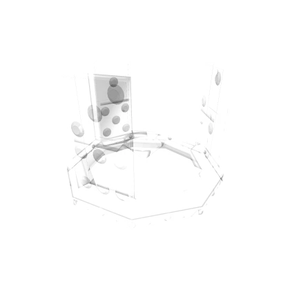 White Transparent Domino Crown (50%)