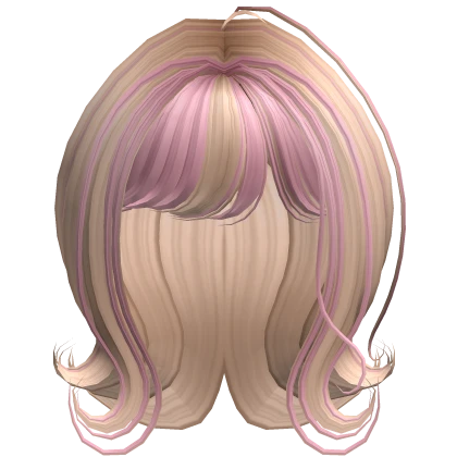 Kawaii Pink&Blonde Swirled Hair 