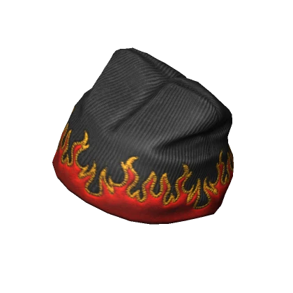 Essential Beanie Red Flames