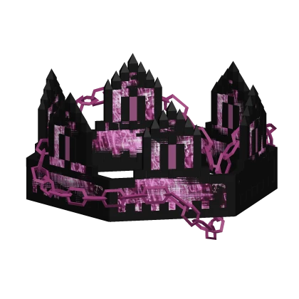 [GLITCH] Light Pink Static Animated 8-Bit Crown