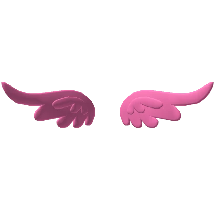 Hot Pink Small Angel Wings