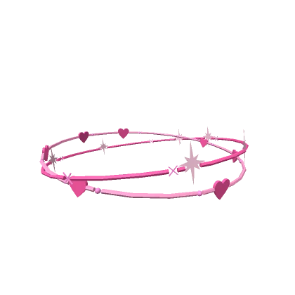 Pink Heart Aura Crown