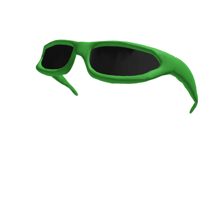 Y2k Raised Wrap Shades (Green)