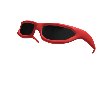 Y2k Raised Wrap Shades (Red)