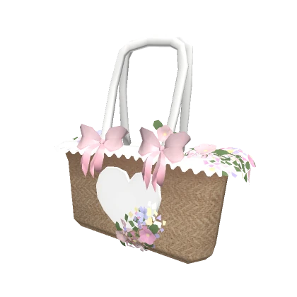 3.0 !! Cute Cottagecore Summer Bag With Flowers