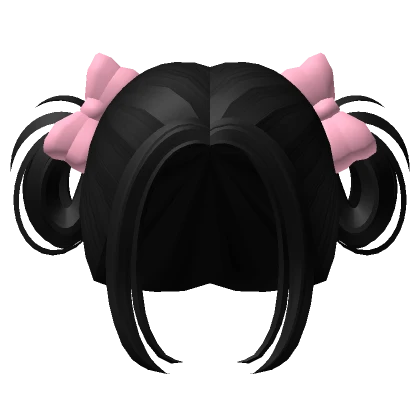 Black Fairy with Pink Pigtails