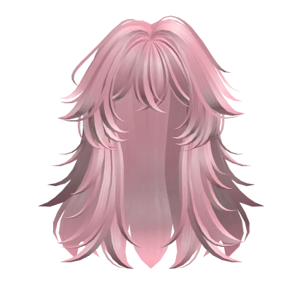 Layered Anime Wolf Girl Hairstyle (Pink)