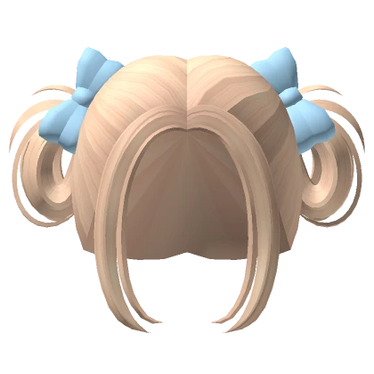 Blonde Fairy Pigtails with Blue Pigtails