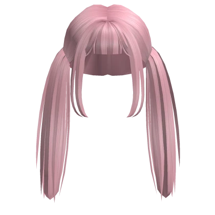 Popular Fluffy Anime Messy Pigtails Hair Pink