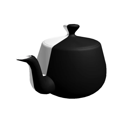 Black and White Teapot